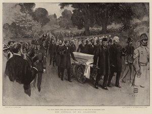 Gladstone úr temetése alkotó: George Percy Jacomb-Hood